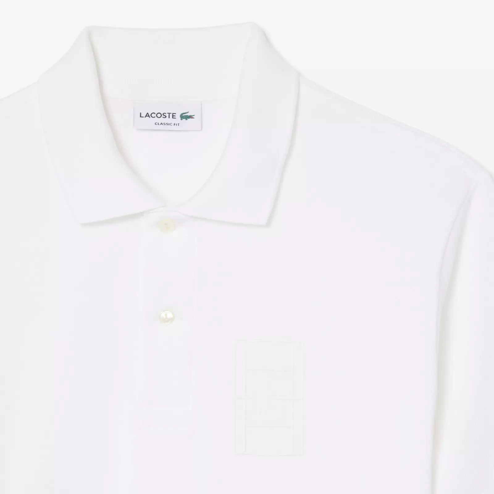 Classic Fit Embroidery Detail Petit Piqué Polo Shirt