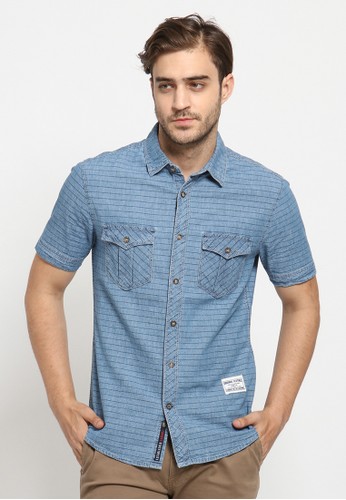 Jual Osella  Osella  Baju Pria  Kemeja  Lengan Pendek Polos 