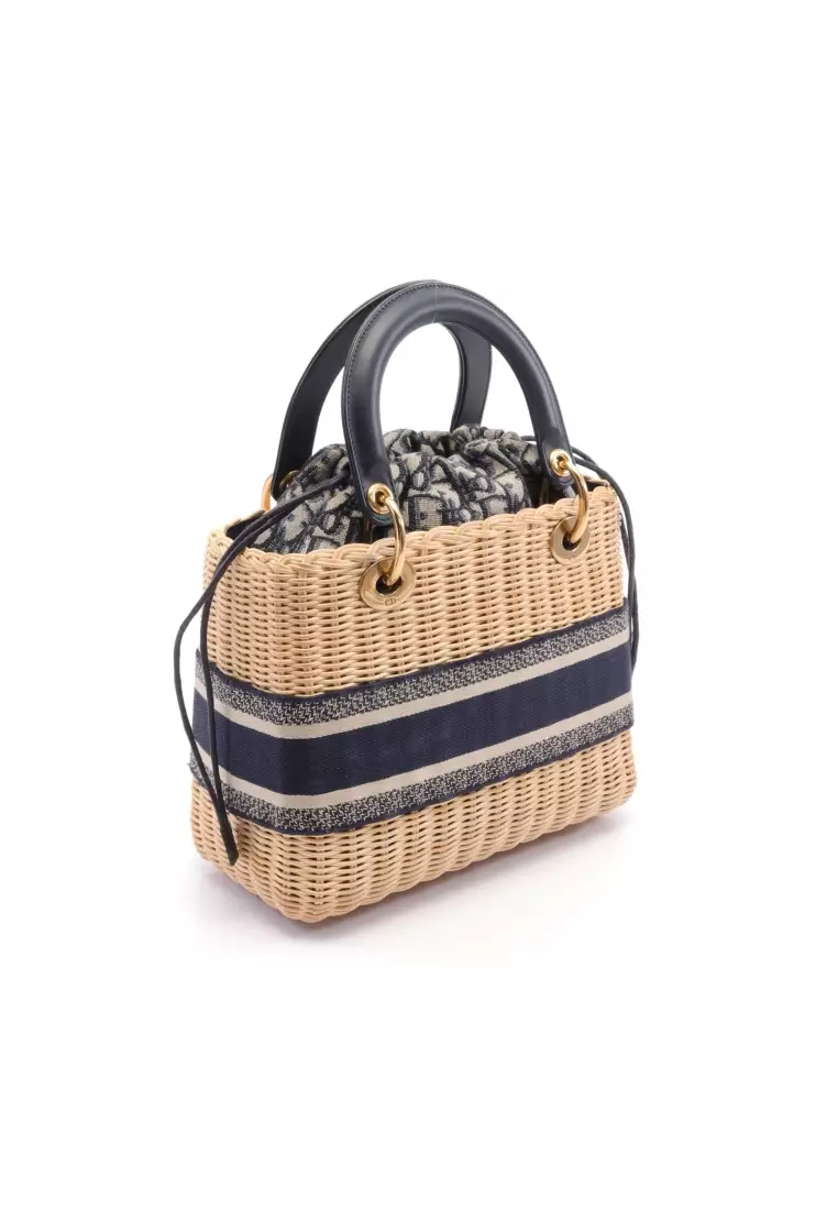Dior rattan hotsell bag