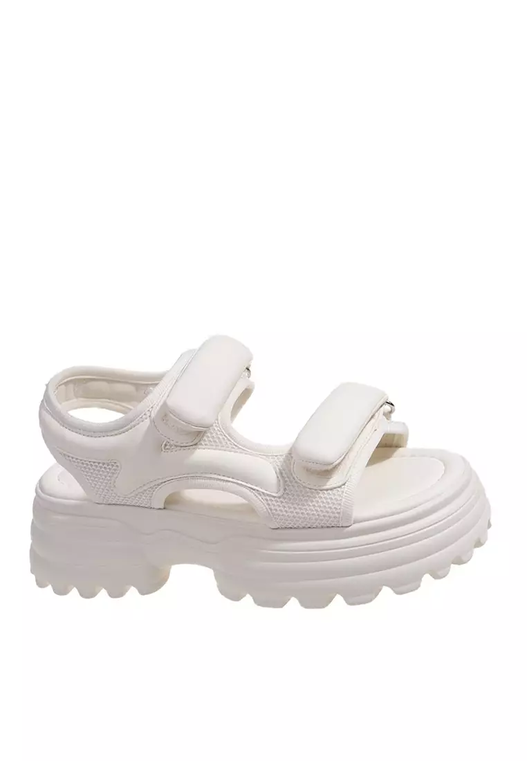 Discount on Twenty Eight Shoes  shoes - SKU: VANSA Lightweight Velcro Platform Sandals VSW-S8313