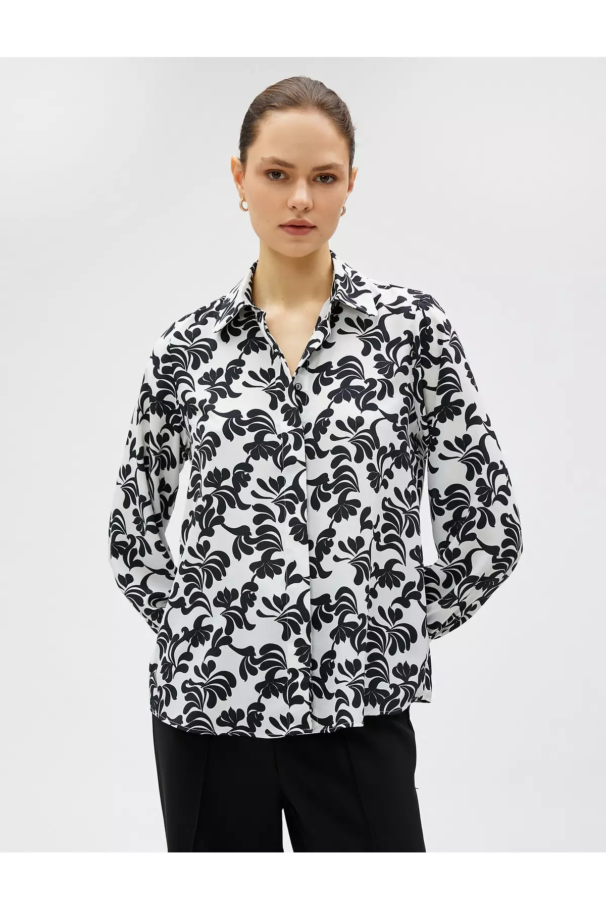 Long Sleeve Floral Shirt
