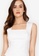 ZALORA WORK white Square Neck Fitted Top B60D2AAE8CB841GS_3