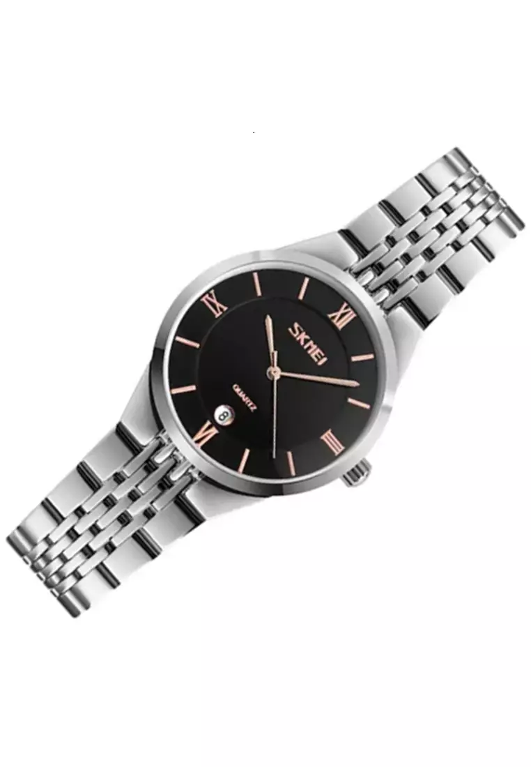 Jam Tangan Analog Wanita Waterproof Strap Tali Material Stainless Steel DV54 ORIGINAL