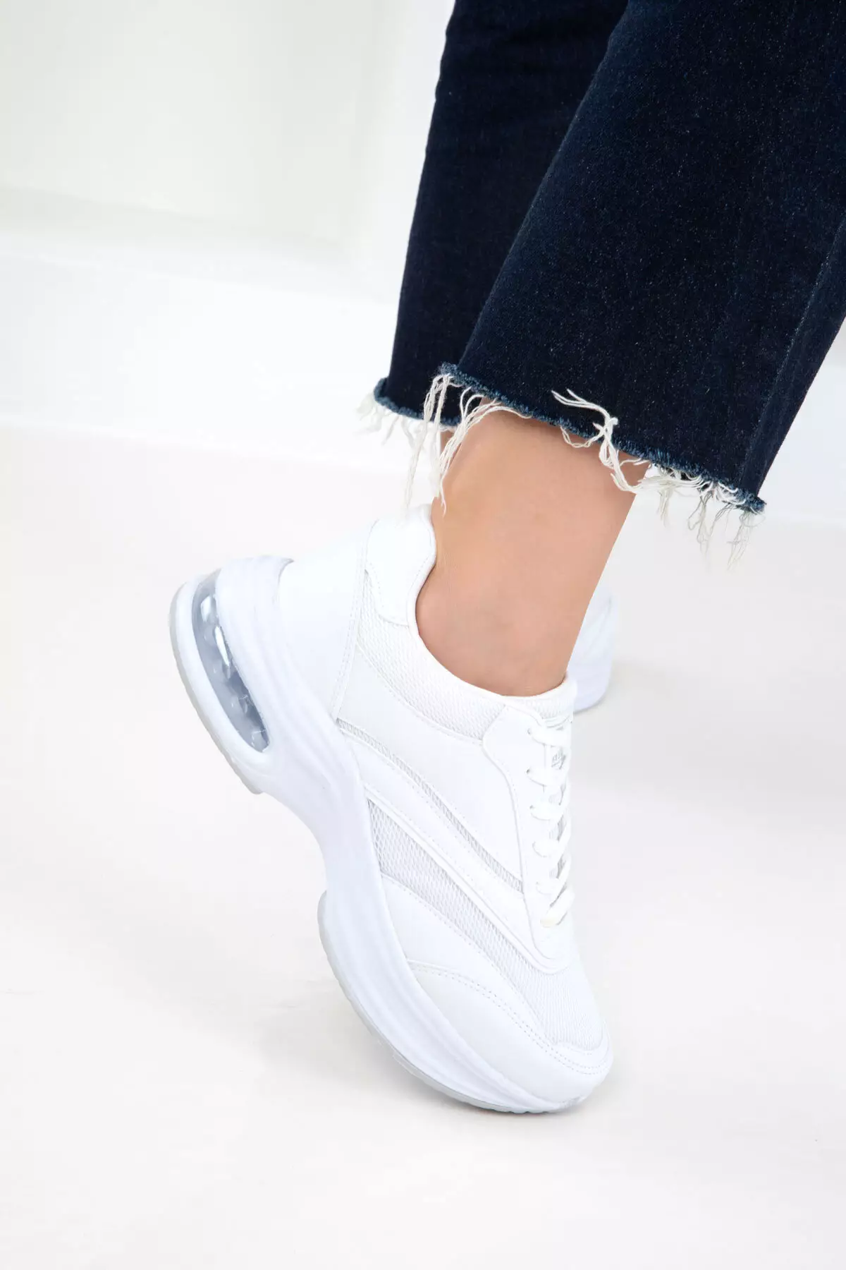 White Women's Sneaker 20763