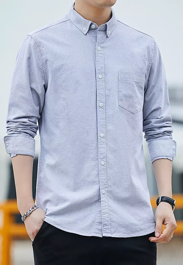 Slim Casual Long Sleeved Shirt C2001