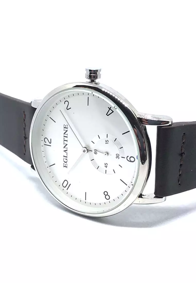 White dial black on sale strap