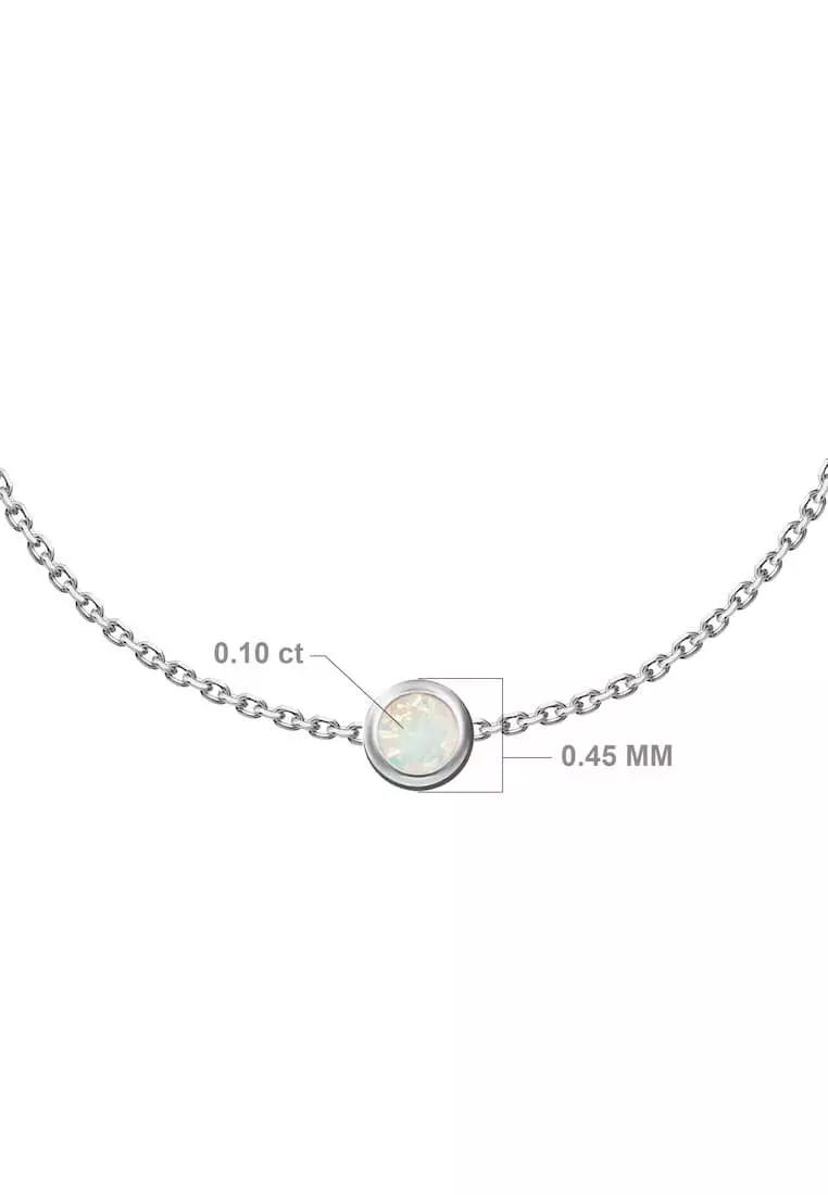 Buy Aquae Jewels Bracelet My BirthStone 18K Gold White Gold