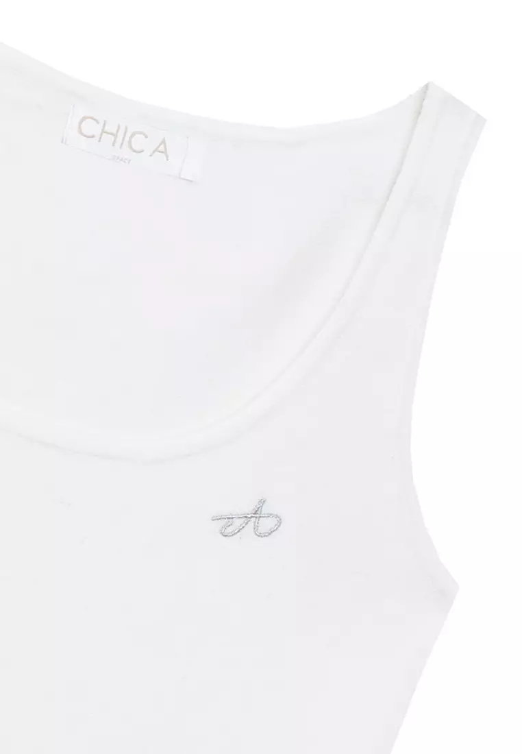Embroidered Logo Tank Top