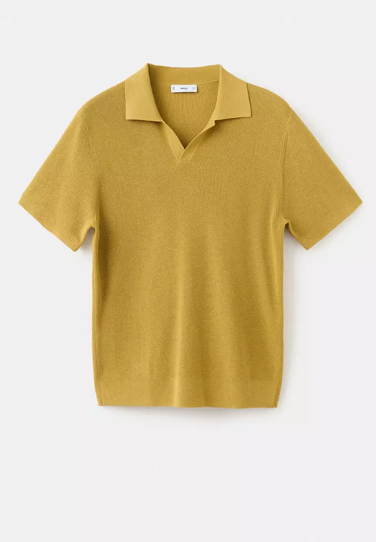 Structured Knitted Polo Shirt