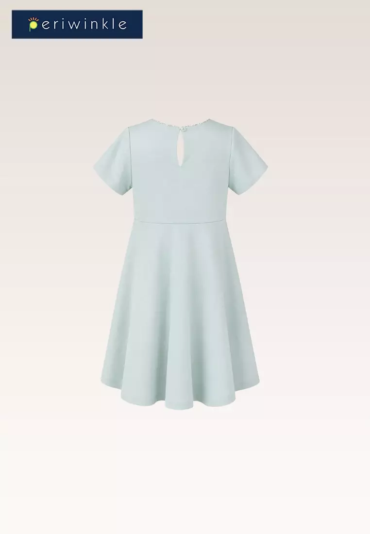 Haniya Girls Light Green Dress