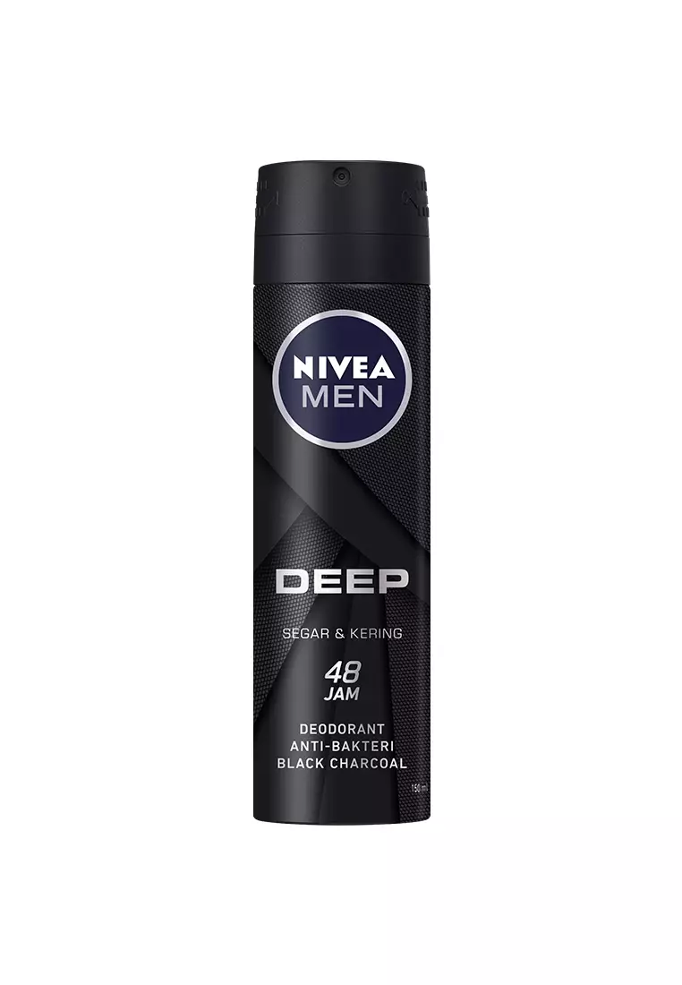 NIVEA MEN Deodorant Deep Spray 150ml - Menghilangkan Bau Badan