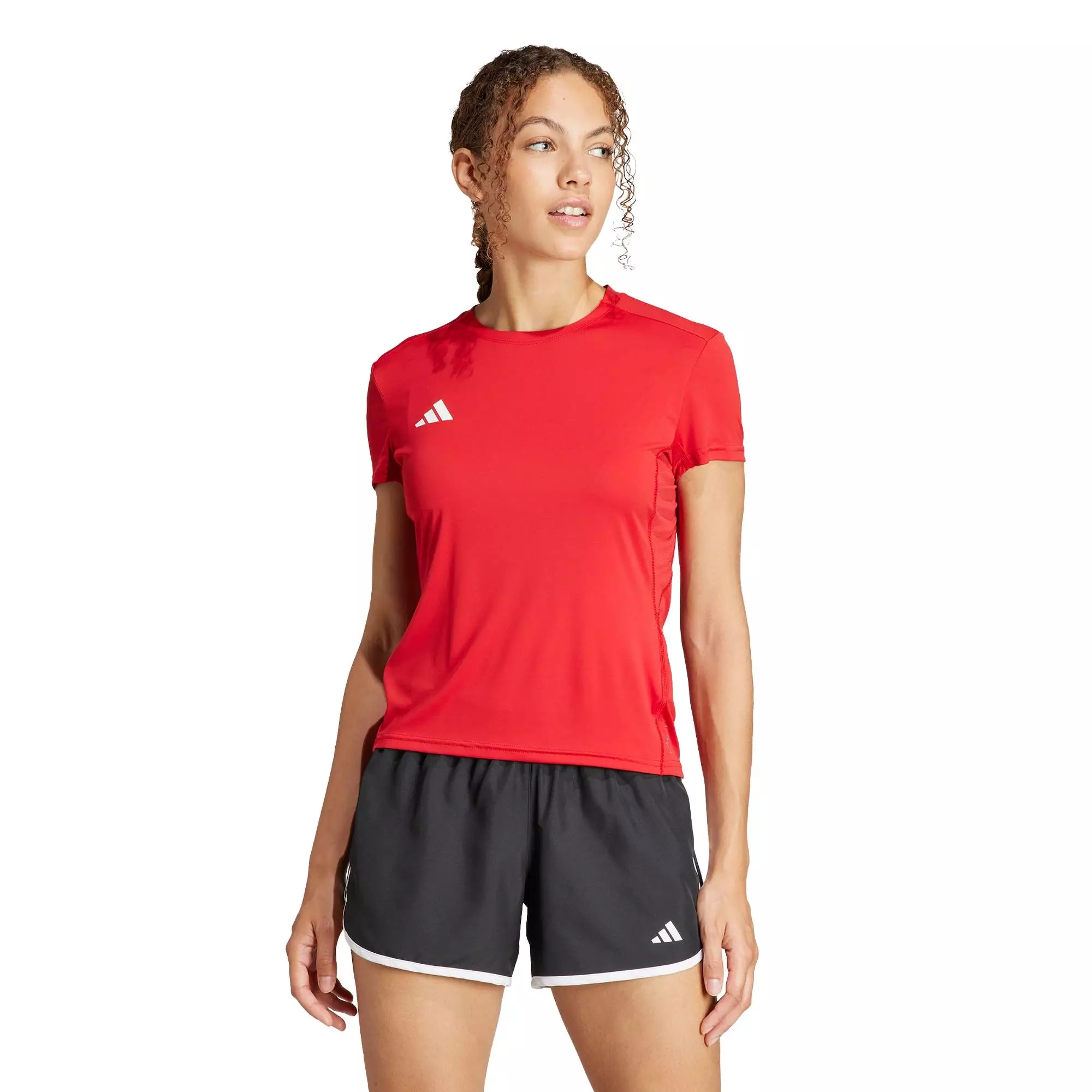 Running Adizero Essentials Running Tee Women Red IT1824
