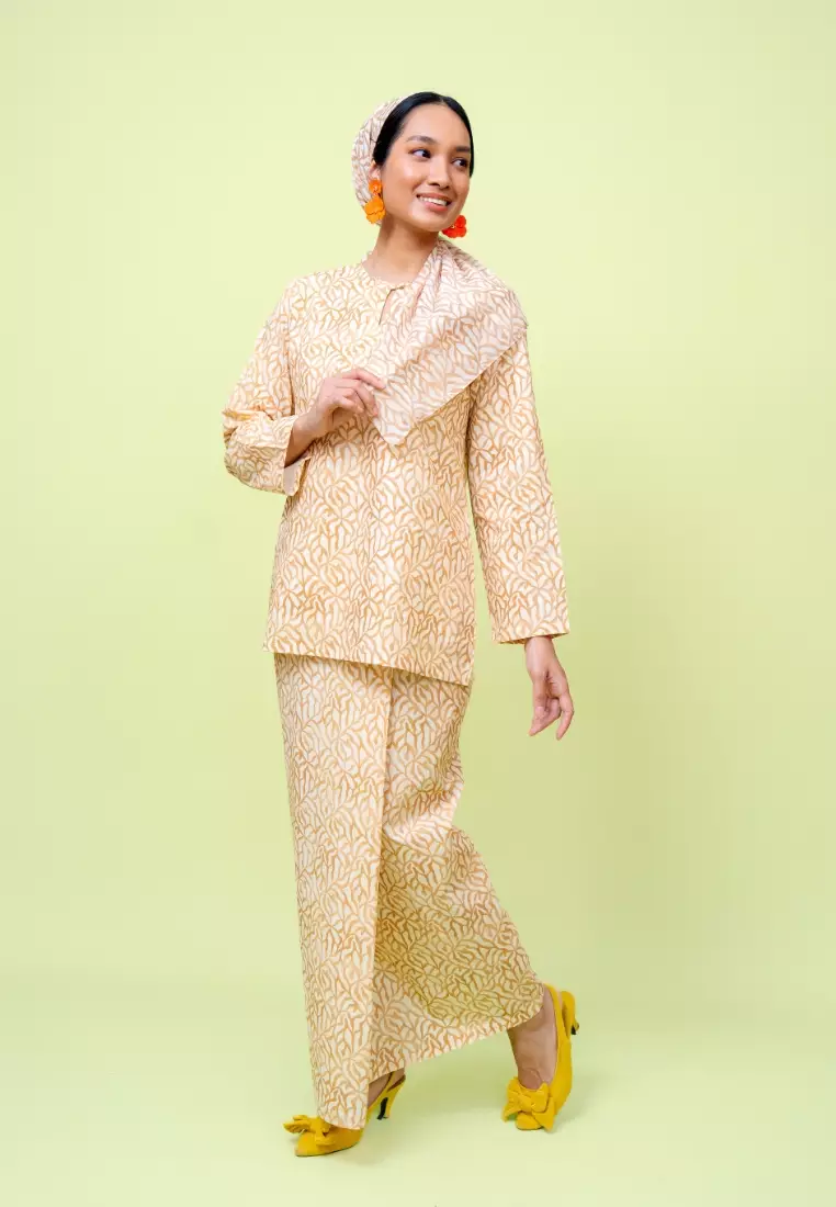 Bayu Somerset Grain Kurung - Cream