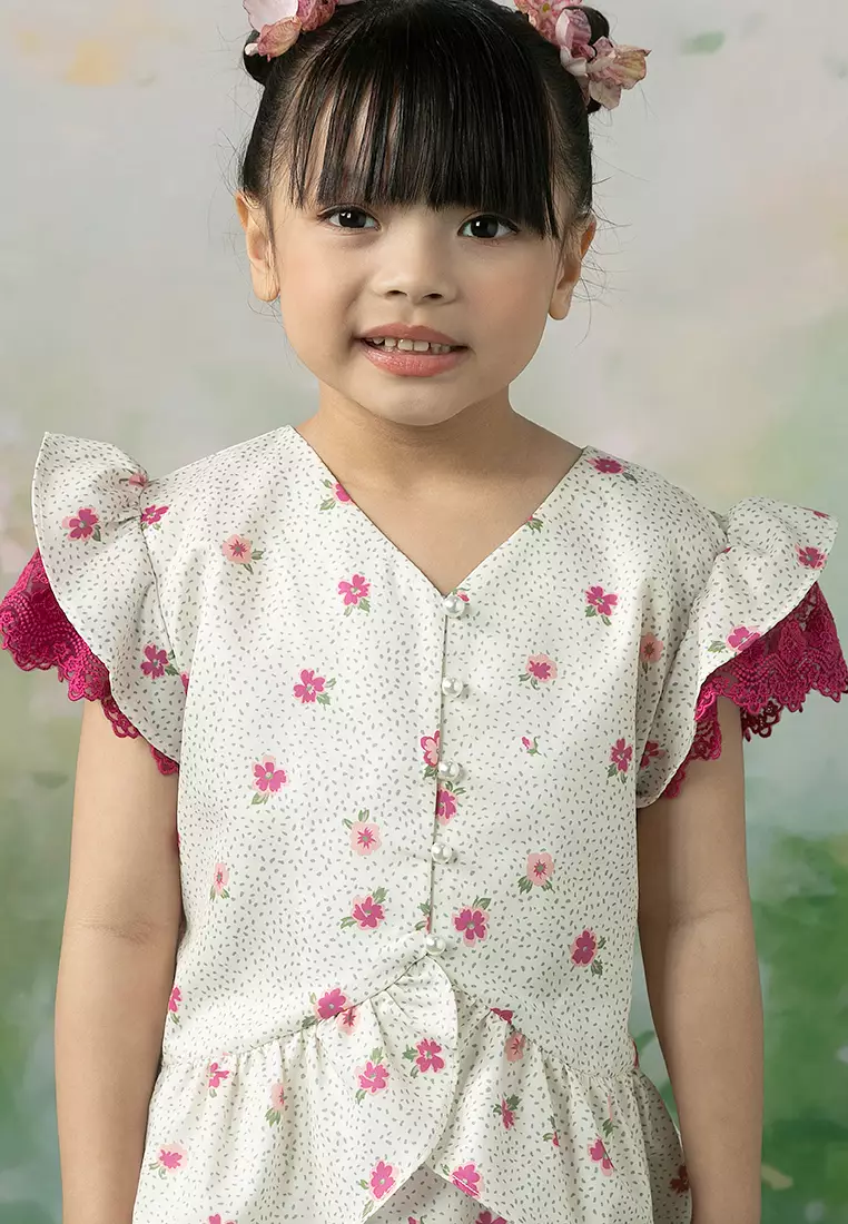 Hasna Top with Skirt Set