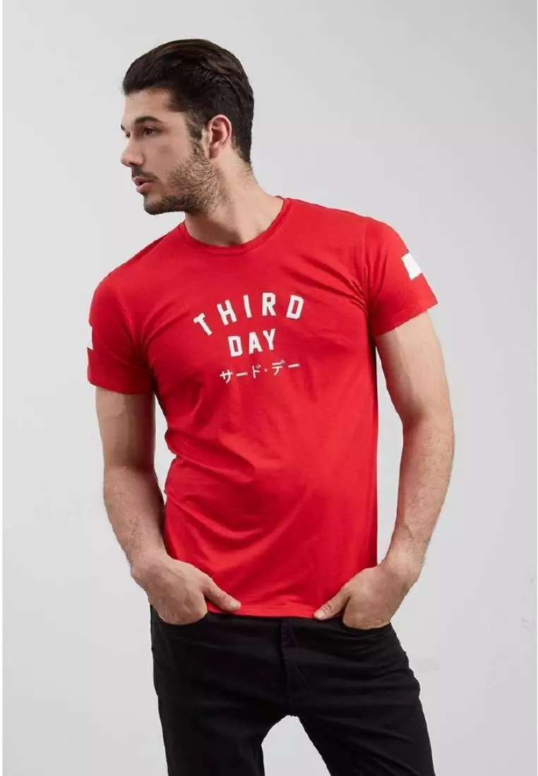 MT669M s/s td simple maroon menXS