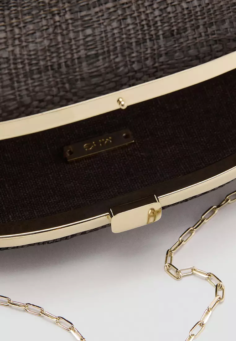 Natural Fiber Clutch Bag