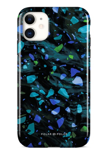 Polar Polar blue Ocean Terrazzo Gem iPhone 11 Dual-Layer Protective Phone Case (Glossy) C6E38ACDD4E3D2GS_1