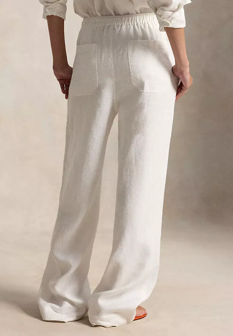 Polo Ralph Lauren Women Linen Drawstring Pant