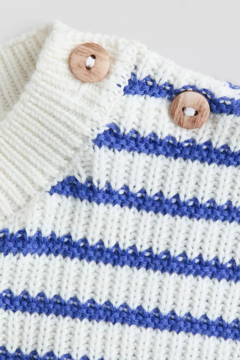 Rib-knit cotton jumper