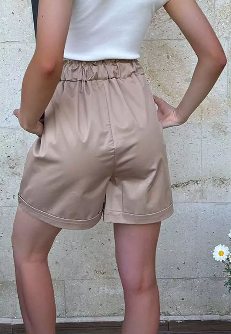 Cotton Paperbag Shorts