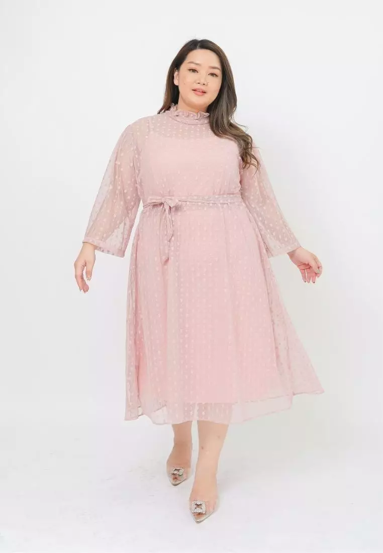 Plus Size Party Dress Holly Blush