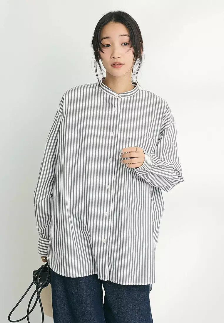 Craft Standard Boutique - Hayato Band Collar Shirt