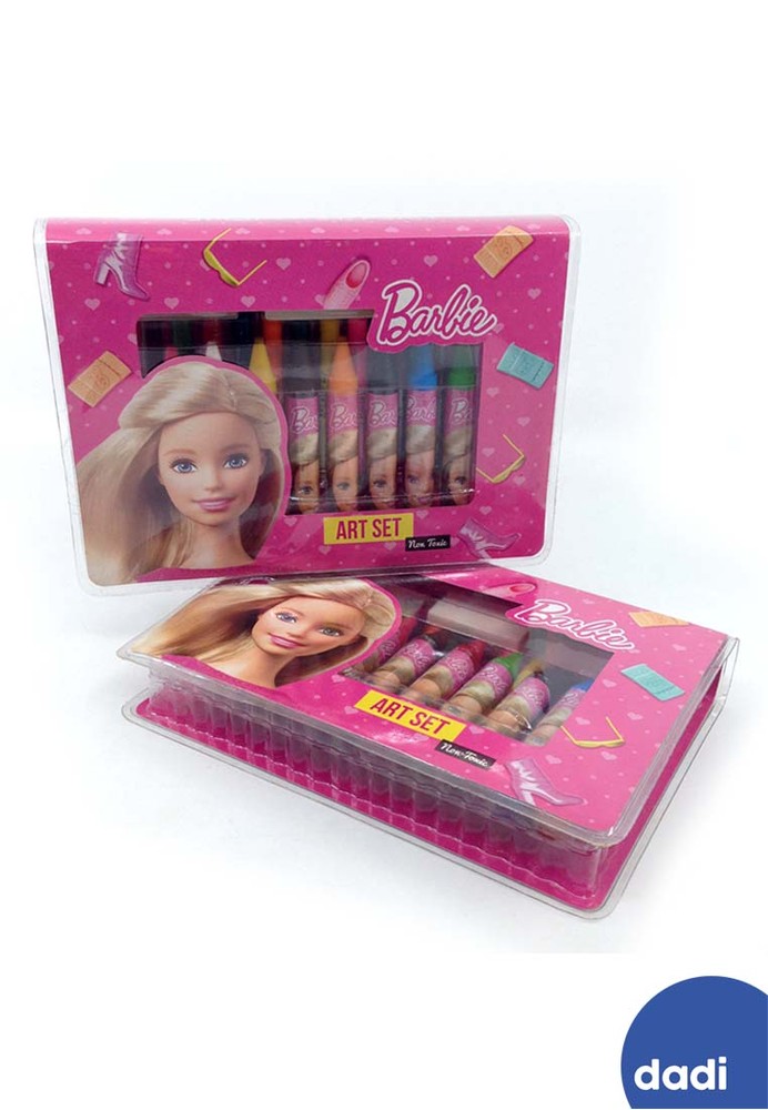 Jual Barbie Barbie Art Set Crayon Colored Pencils Dadi Alat Mewarnai Crayon Pensil warna