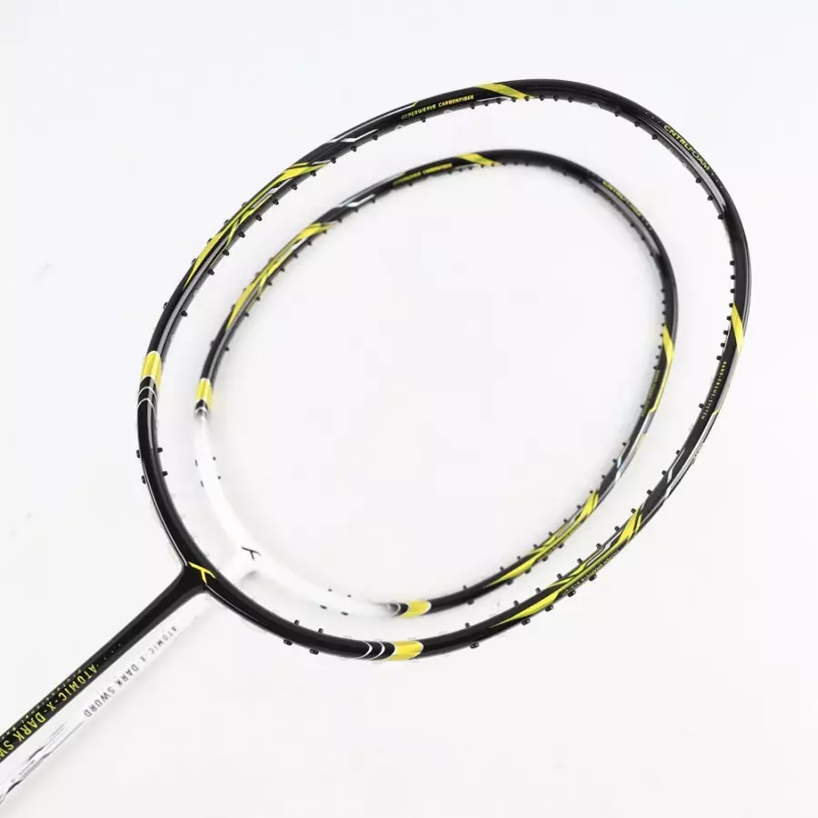 RAKET BADMINTON HUNDRED ATOMIC - X / ATOMIC-X DARK SWORD PAKET BG 66 FORCE/NANOGY98/66 ULTIMAX - BLACK