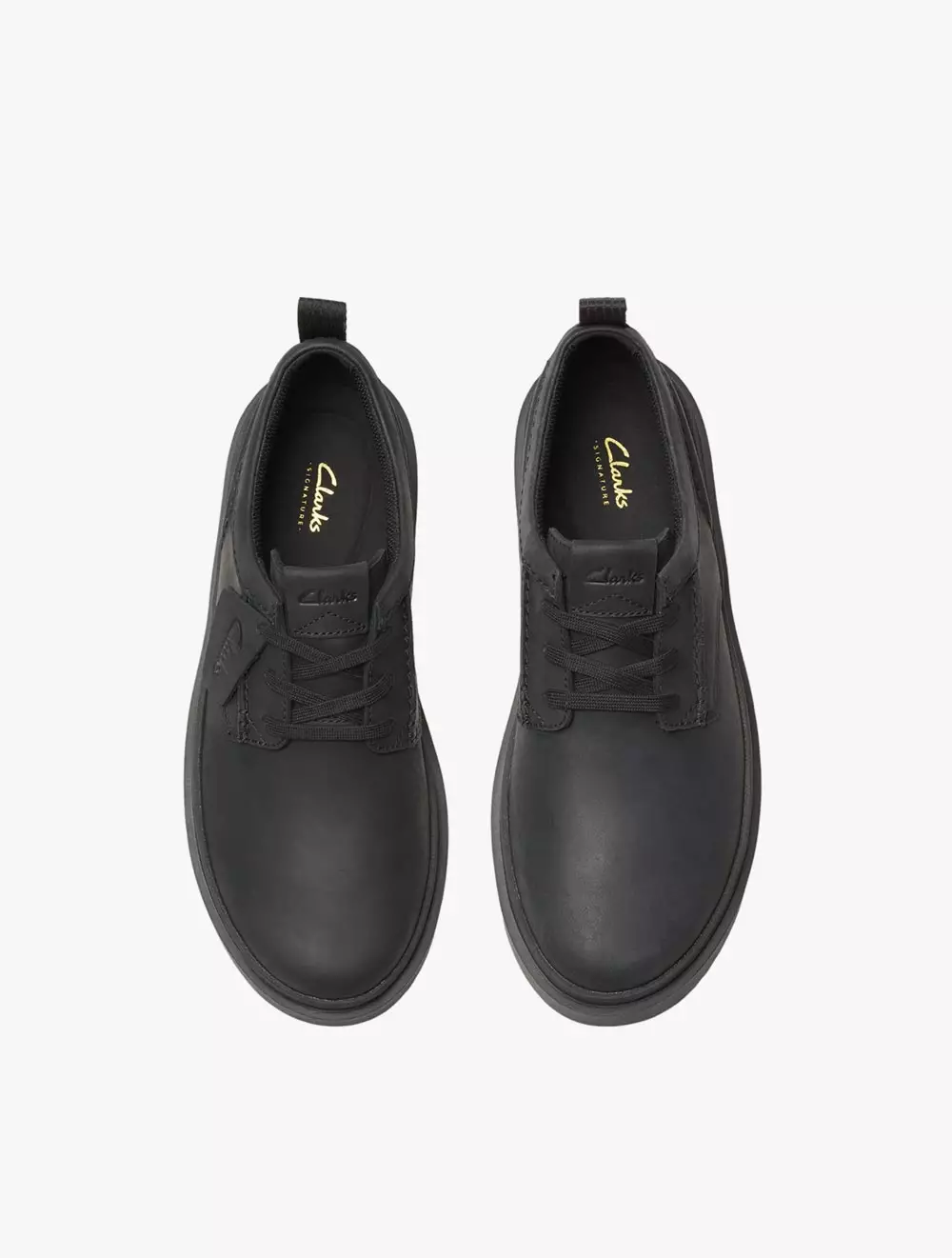 Clarks Polden Lace Black Leather