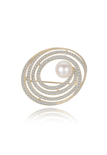 Fortress Hill white Premium White Pearl brooch 45ED3ACD390F7EGS_1