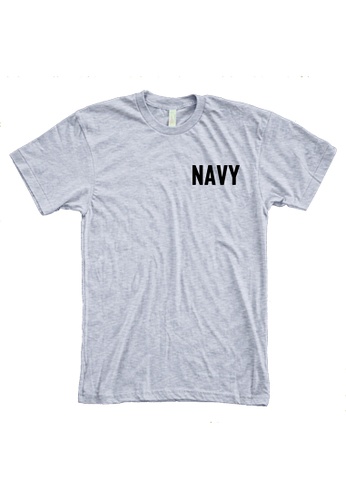 MRL Prints grey Pocket Navy T-Shirt Frontliner 1287CAA38BAF3FGS_1