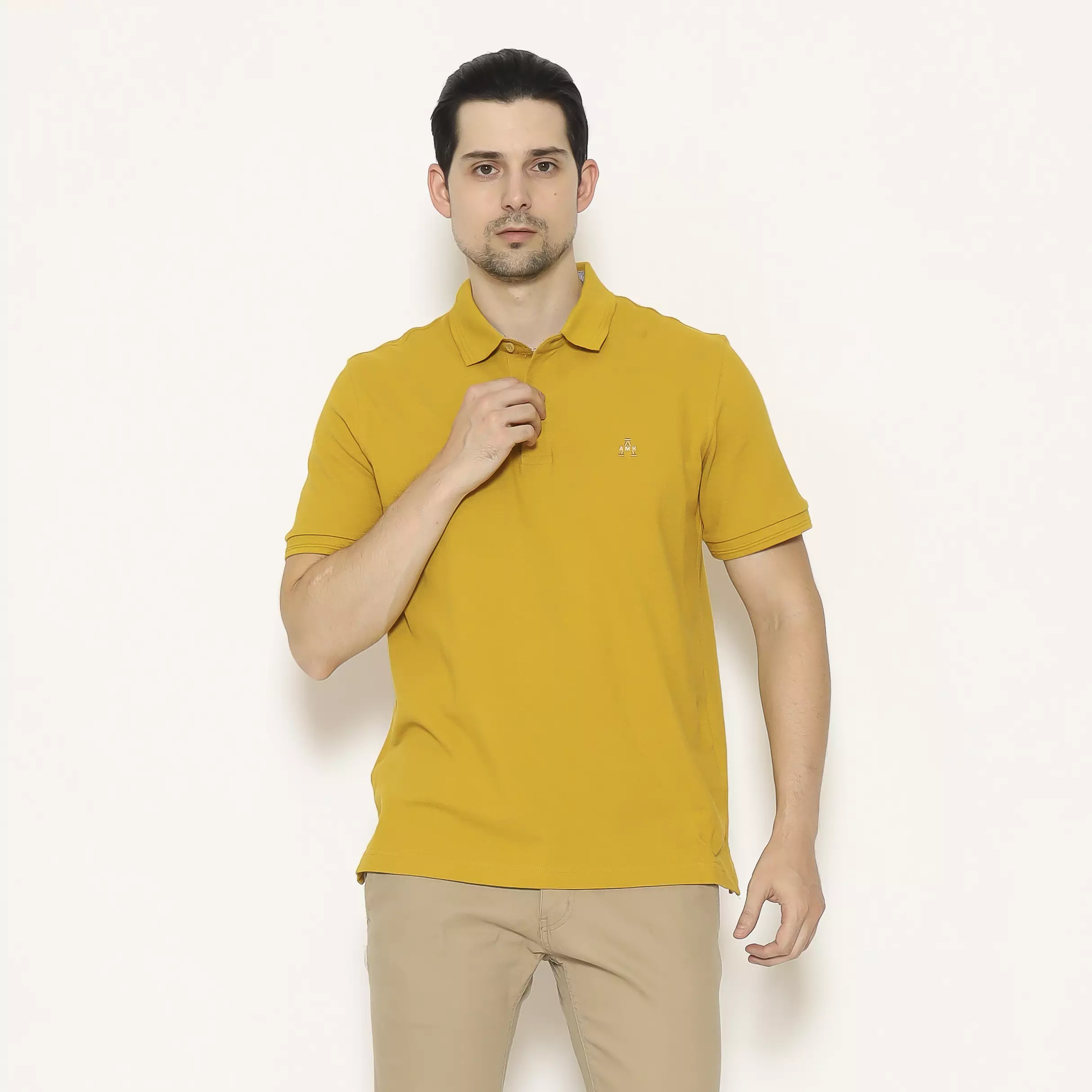 AMK Kaos POLO Solid Lengan Pendek PS ASUKA S/S Camel