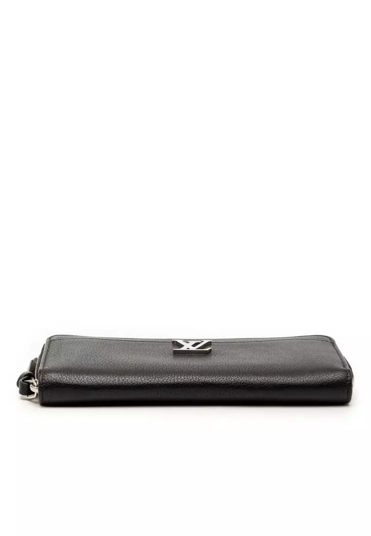 二手 Louis Vuitton Lockme Zippy 皮革皮夾