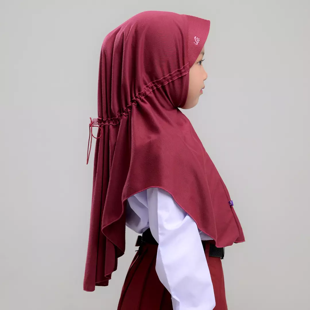 Rabbani - Jilbab / Hijab / Kerudung Sekolah Instan Raven Exclusive - Red S