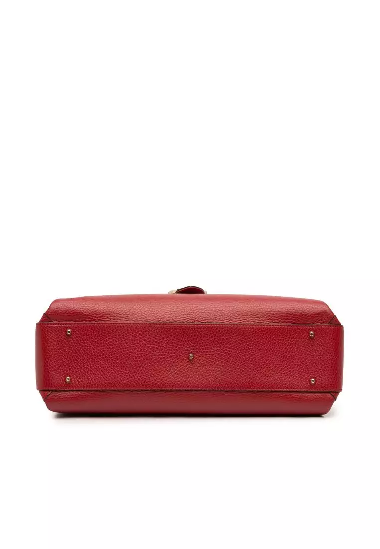 Pre-Loved Gucci Medium Dollar Calf Interlocking G Satchel