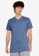 HOLLISTER blue V-Neck Solid T-Shirt B9168AAE27DA2AGS_1