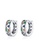 925 Signature silver 925 SIGNATURE Solid 925 Sterling Silver Multicolor Diamond Cut Out Huggie Earrings 84745ACE703B03GS_1