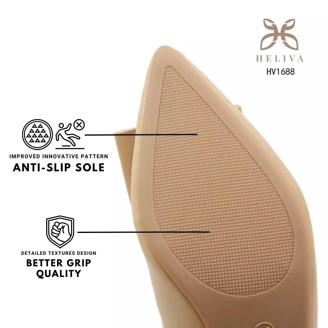 Heliva Leona Women Shoes Frame Square Curved Heel Chunky Sol 4cm HV1688