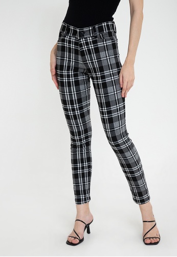 D Fashion Engineer Jersey Plaid Pants | ZALORA Philippines