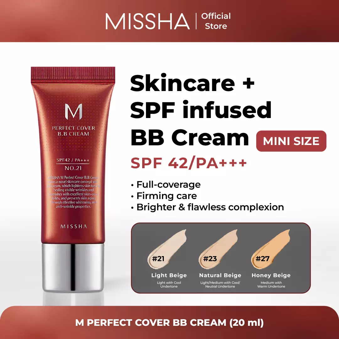 MISSHA M Perfect Cover BB Cream SPF42/PA+++ (20ml) No. 21 Light Beige