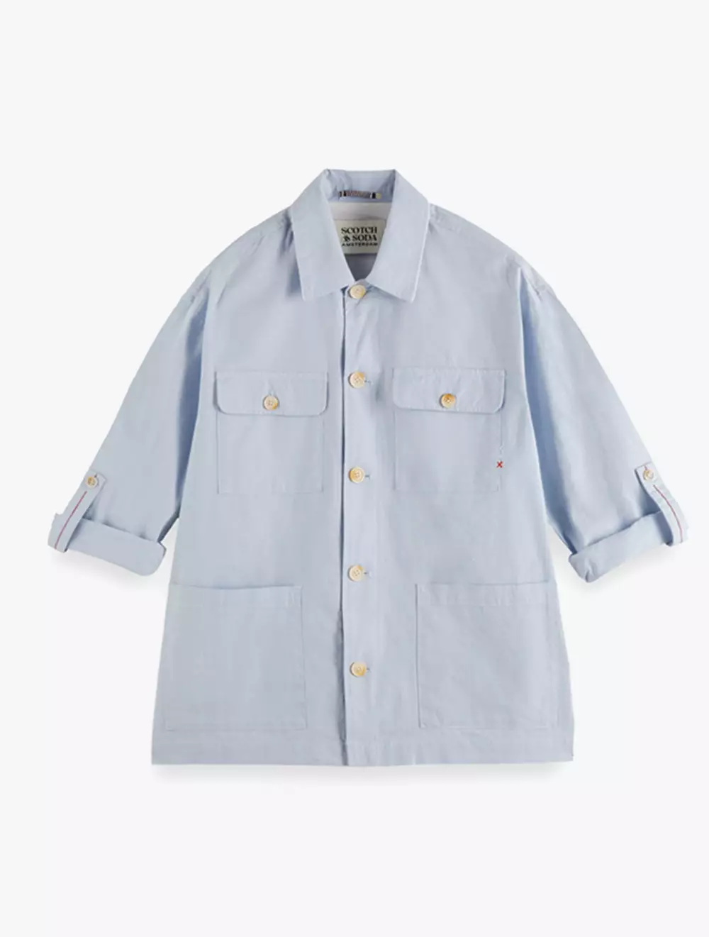 Relaxed Cottonlinen Shirt Jacket - SDA179963420