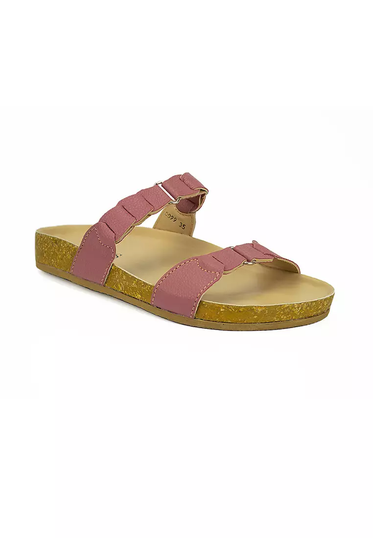 Discount on Cardam's Lifestyle  shoes - SKU: Eclb Epvs 00099 Old Rose Flat Sandals