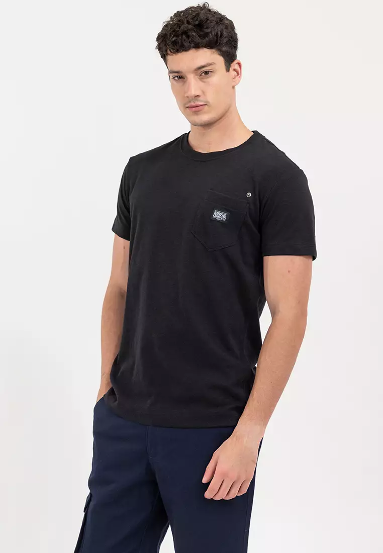 Men's Pocket Slub Tee Black