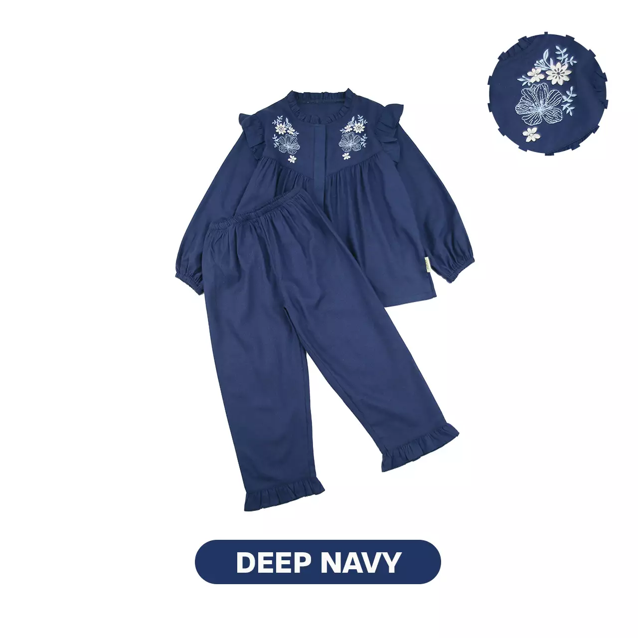 Mooi Setelan Anak Perempuan Raya Collection Hagia Tunik Set Basic Series 2026 - Deep Navy