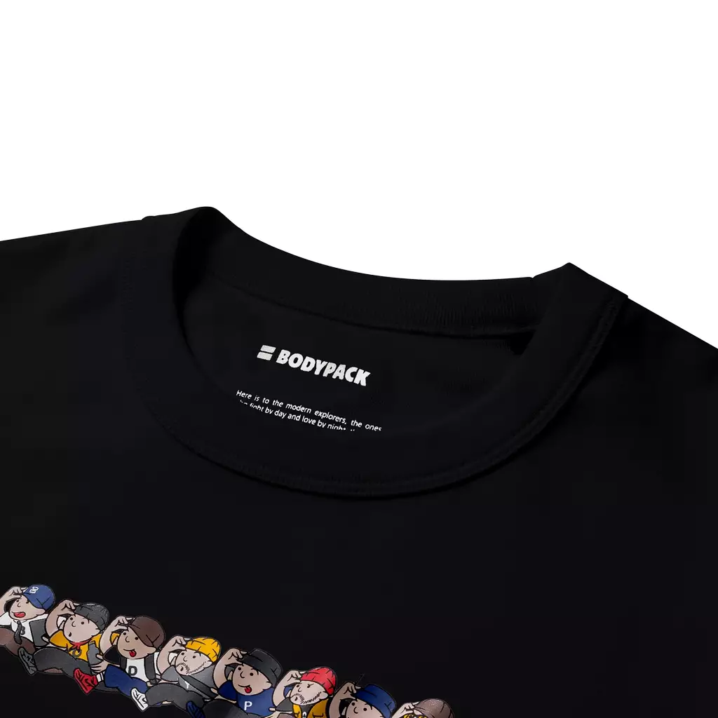 Raya T-Shirt Short Sleeves Baju Kaos Lengan Pendek Relax Comfort - Hitam