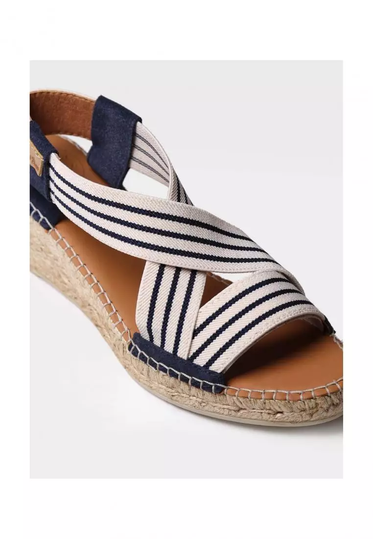 Buy TONI PONS TONI PONS TINA SANDAL TEXTILE ECRU-NAVY Online