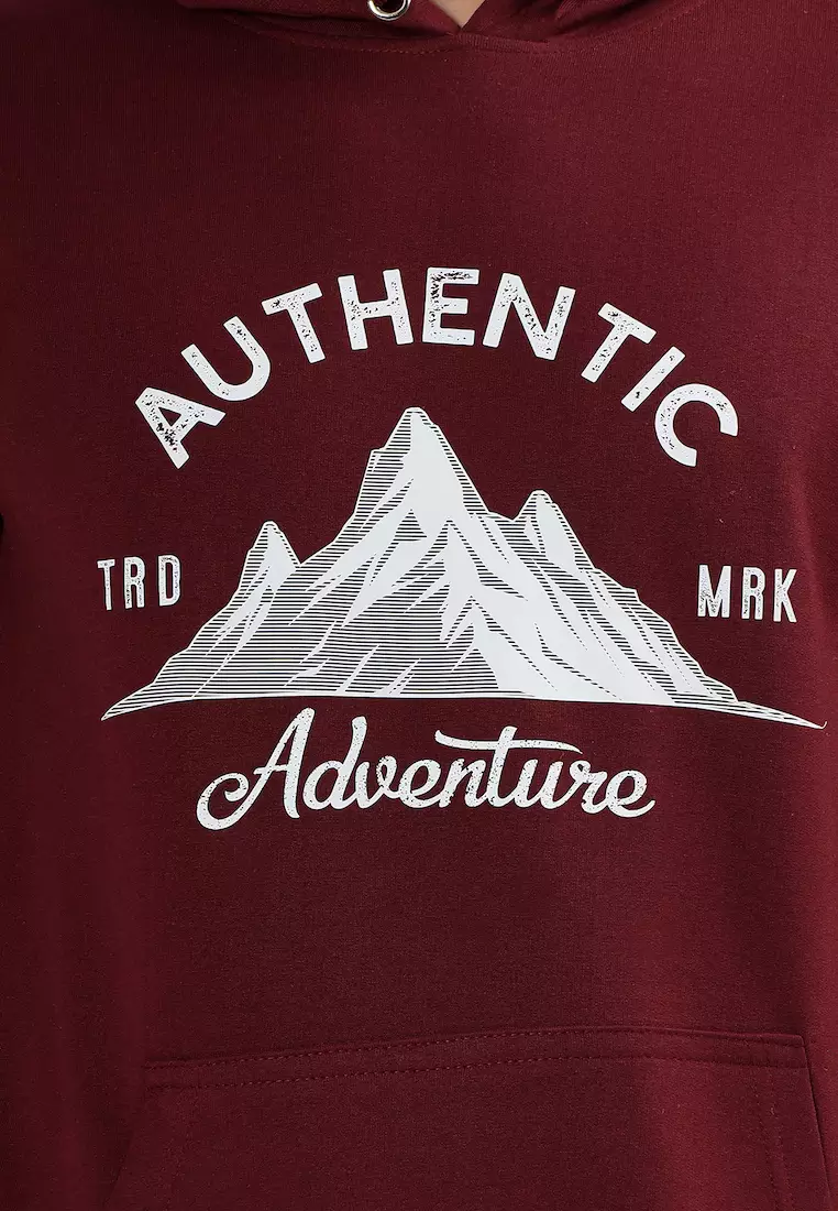 Mens Authentic Rubber Print Cotton Relaxed Fit Hoodie, Training,Premium look, Comfortable