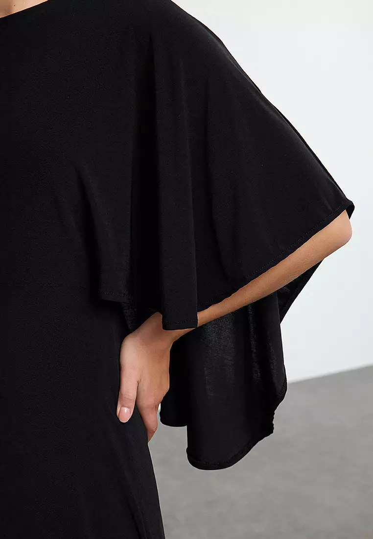 Maxi Three Quarter Sleeve Relaxed Dress