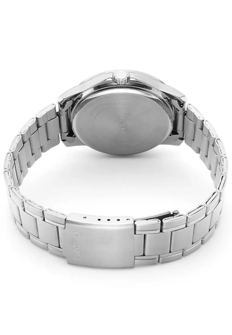 CASIO men analog MTP-V004D-1BUDF Silver