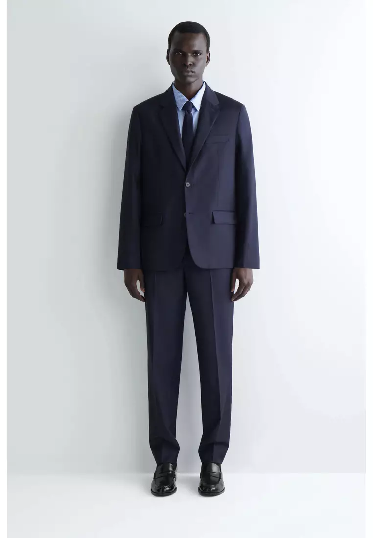 SINGLE-BREASTED WOOL BLAZER